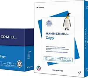 Hammermill Printer Paper, 20 Lb Copy Paper, 8.5 x 11 – 3 Ream (1,500 Sheets) – 92 Bright, Made in the USA, 500 Count (pack of 3)